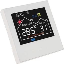 Slimme Thermostaat - Programmeerbare Thermostaat - Energie Besparen - Touchscreen Bediening - 86 x 86 mm - Wit — thumbnail 4