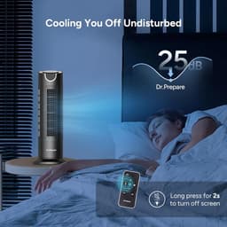 Oscillerende Torenventilator – Stil 25 dB, 8 Snelheden & Afstandsbediening — thumbnail 4