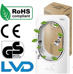 Zilan Torenventilator 50W met LED Display en Afstandsbediening – 60 m³/u – Witte Kolomventilator voor Woonkamer en Slaapkamer — thumbnail 4