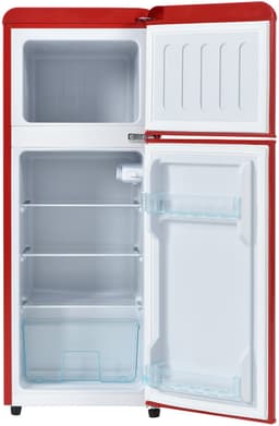 Retro koelkast - Koel-vriescombinatie - Compacte koelkast - 92 liter - Dubbele deur - 7 standen - Stil 45dB - Woonkamer - 105,5cm - Koelen — thumbnail 1