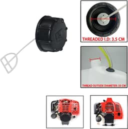 SnelShoppen - 2 Stuks Vervangende Brandstofdeksel voor Kettingzaag & Grasmaaier - Duurzaam Kunststof - Universele Brandstoftank Deksel voor Grasmaaier — thumbnail 5