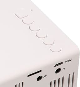SnelShoppen - Mini Projector Draagbare Film Projector HD 1080P voor USB, HDMI, Geheugenkaart, Micro USB, USB C - Ideaal voor Tablet, Laptop, Telefoon, — thumbnail 4