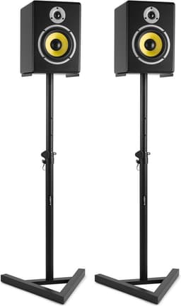 Speaker standaard - Vonyx SMS20 speakerstandaard voor studio monitor speakers - Hoogte max. 115cm - Set van 2 - Zwart — thumbnail 3