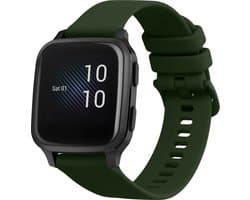 kwmobile horlogebandje geschikt voor Garmin Venu Sq Music / Sq polsband - Smartwatch bandje van TPU - Activity tracker horloge band in donkergroen