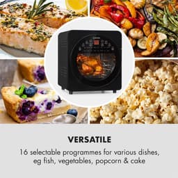 Klarstein AeroVital easy touch heteluchtfriteuse 1700W 14L 16 programma's zwart — thumbnail 4