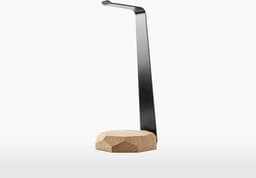 Oakywood 2in1 Headphones Stand - Massief Eiken - Echt Hout Koptelefoon Standaard Houder met 10W Draadloze Oplader — thumbnail 3
