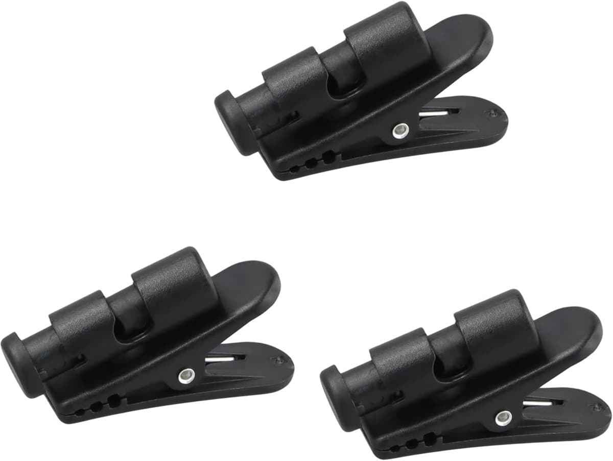 3 PCS Headset Cable Clips - 360° Rotatable Headset Cord Clip - Headphone Cable Clamp - Earphone Cable Clothing Clip - Headphone Cable Cord Clamp voor Attaching 2-4mm Wide - Organisatie en Beheer — afbeelding 1