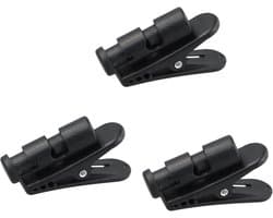 3 PCS Headset Cable Clips - 360° Rotatable Headset Cord Clip - Headphone Cable Clamp - Earphone Cable Clothing Clip - Headphone Cable Cord Clamp voor Attaching 2-4mm Wide - Organisatie en Beheer