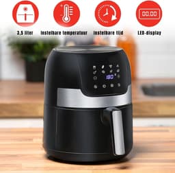 RUX® Heteluchtoven - Oven - Airfryer Oven - Zwart - 28cm x 33cm x 36cm — thumbnail 7