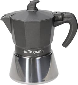 Espressomachine - Mokkapot - Koffie Zetten - Volledige Inductie Bodem - 3 Kopjes - Grijs — thumbnail 1