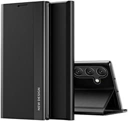 Hurtel Sleep Case Pro - Book Case - Samsung Galaxy A56 - Zwart - Met Standfunctie — thumbnail 1