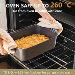Multikoker met Airfryer - Elektrische Pan - Veelzijdig Koken - 8-in-1 Functionaliteit - 4.25 Liter - Zilver — thumbnail 4