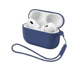 Studio Air® Airpods Hoesje Pro 3 Siliconen Case - Royal Blue - Soepel Airpod Hoesje voor Airpods Pro 3 (model 2025)