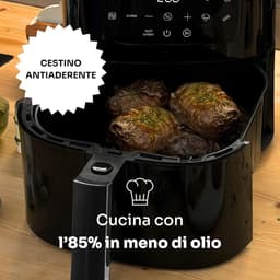 Airfryer - Heteluchtoven - Gezond Bakken - 11 Voorgeprogrammeerde Menu's - 5.5 Liter - Zwart — thumbnail 5