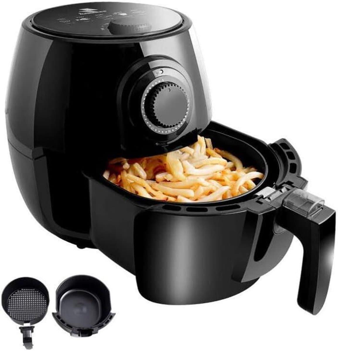 Airfryer XL - Heteluchtfriteuse Oven - Gezond Koken - 8 Kookvoorinstellingen - 52 Liter - Zwart — afbeelding 1