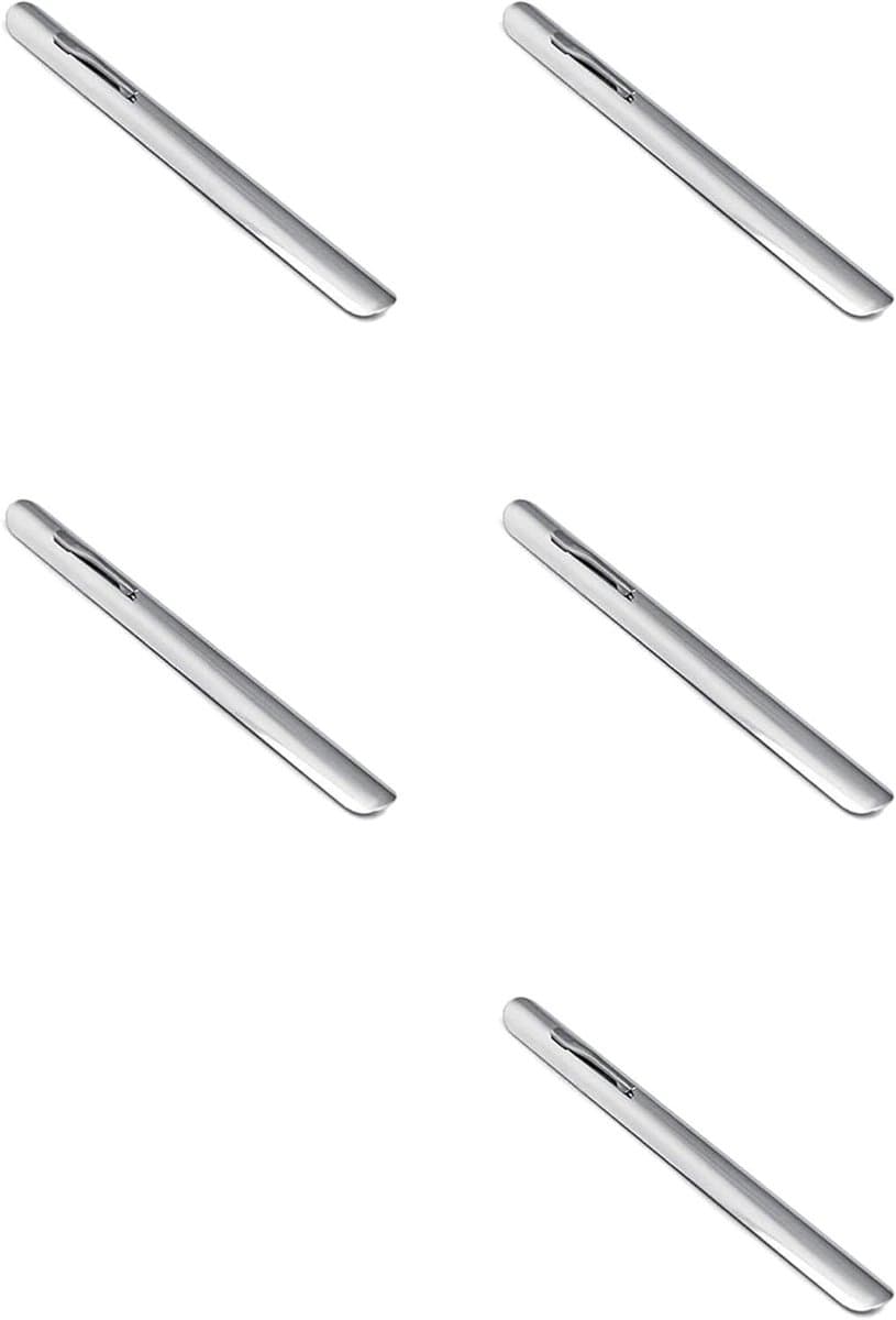Tafelkruimelaar Kruimelveger - Kruimelkrabber Schraper - Tafels Snel Schoonmaken - Met Kledingclip - 15 cm - Zilver — afbeelding 1