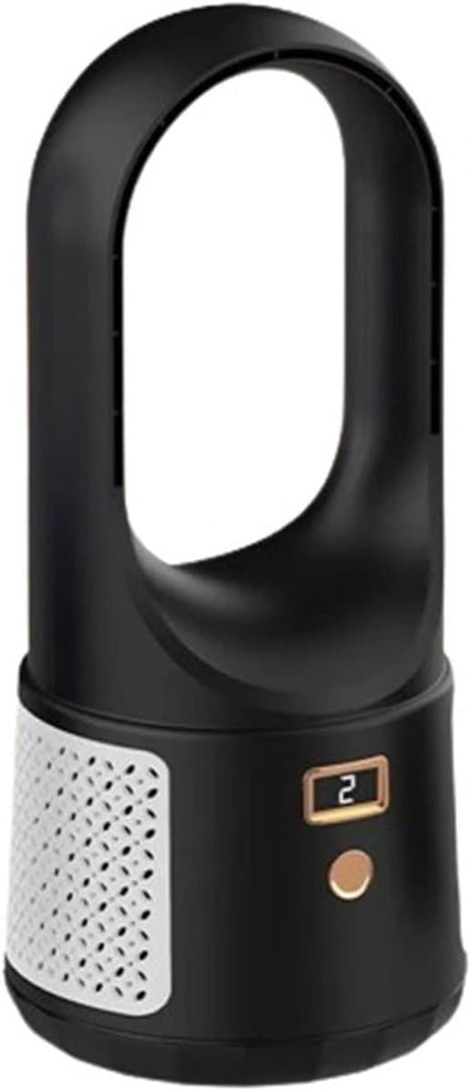 Bladloze Ventilator Home Bladloze Ventilator Desktop Draadloze Circulatieventilator Sproeibevochtiging Bladloze Ventilator Met Hoge Windsnelheid Gebruiksvriendelijk(Black) — afbeelding 1