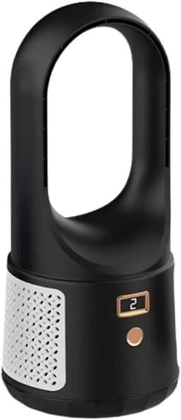 Bladloze Ventilator Home Bladloze Ventilator Desktop Draadloze Circulatieventilator Sproeibevochtiging Bladloze Ventilator Met Hoge Windsnelheid Gebruiksvriendelijk(Black) — thumbnail 1