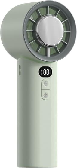 Opvouwbare zakventilator - Hand ventilator - Persoonlijk verkoelen - Stille werking - 16.9 cm - Lichtgroen — thumbnail 1