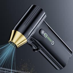Oplaadbare Air Duster - Draadloze Bladblazer - Stof Vrij Maken - 130.000 RPM Motor - 3 Snelheden - Zwart — thumbnail 2