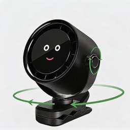 Oplaadbare Clipventilator - Bureauventilator - Ventilator - 4000mAh - 120 Snelheden & 720° Draaibaar - Digitaal Display & 15u Batterijduur - Stil 45dB - Voor Bureau, Bed & Buiten — thumbnail 3