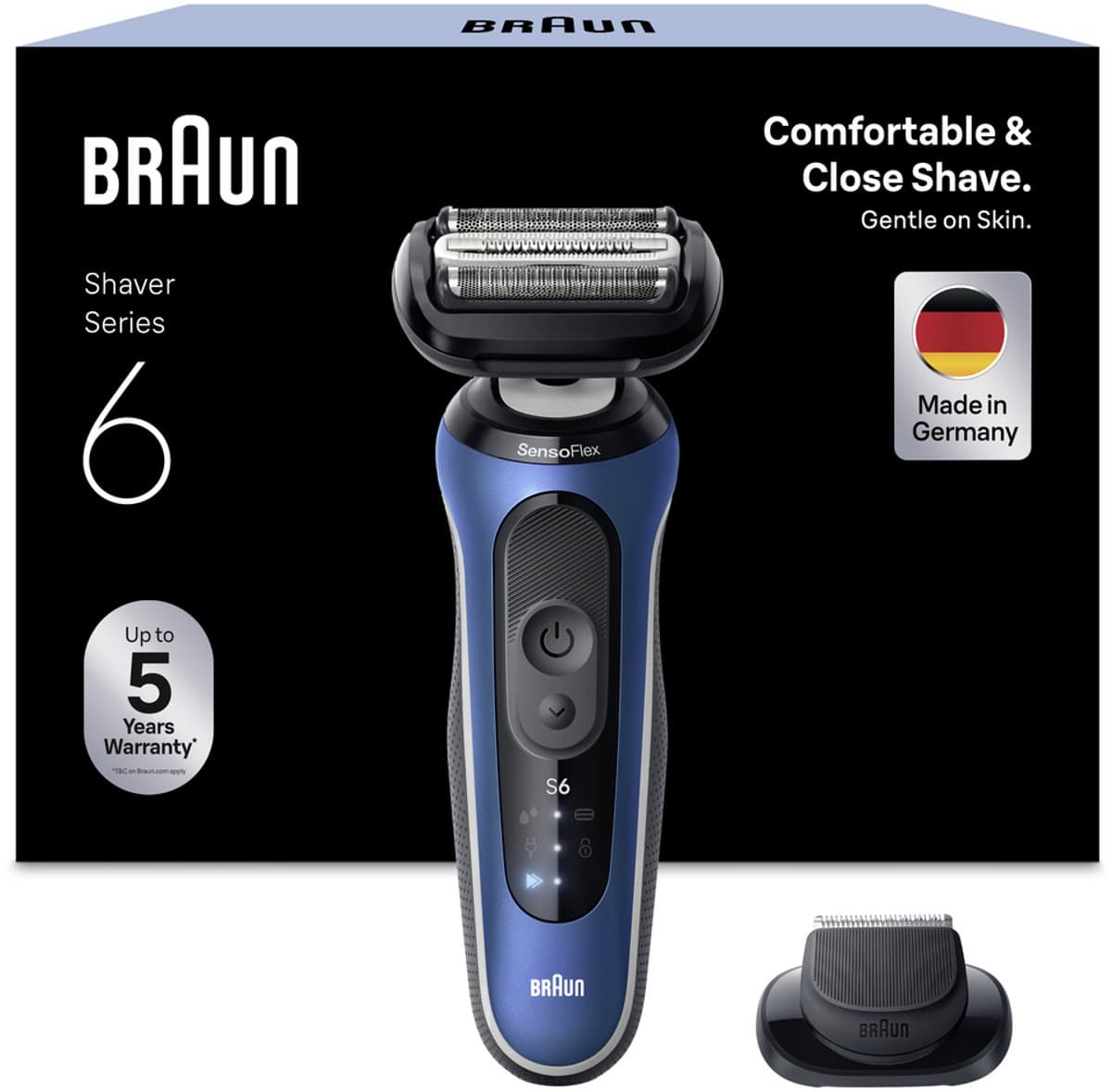 BRAUN 62-B1200s Scheerapparaat Blauw — afbeelding 1