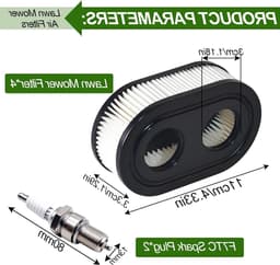 4 Stuks Luchtfilter voor Grasmaaier, Vervangend Luchtfilter Cartridge voor Briggs & Stratton, Ideaal voor Tuinonderhoud en Grasmaaieronderdelen — thumbnail 5