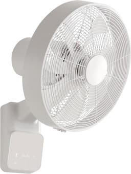 Wandventilator - Muurventilator Eco - Ruimte Koelen - Met Afstandsbediening - 5 Snelheden - Wit — thumbnail 4