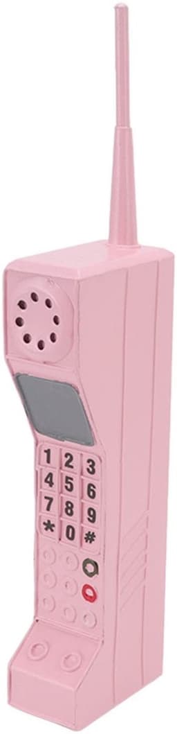 Store_8 - Vintage Retro Brick Mobiele Telefoon - Opblaasbare Telefoon Ornament - Lichtgewicht en Draagbaar - Roze - Decoratie voor Thuis - Retro Stijl — thumbnail 1