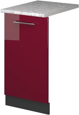 Vaatwasserpaneel - Keukenfront - Keuken Integratie - Zachtsluitend - 45 cm breed - Bourgogne hoogglans — thumbnail 1