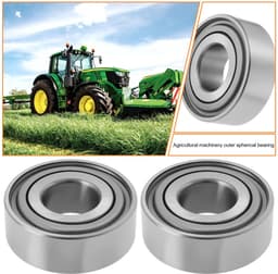 Dailygoods- Grasmaaier Lagers 4 Stuks - Compatibel met John Deere/JD9259/JD9296 - Buitendiameter 45,22 mm - Binnendiameter 19,05 mm - Hoogte 15,49 mm - Metaal/Rubber Materiaal - Landbouwlagers — thumbnail 4