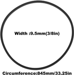 Dailygoods- Aandrijfriem - 2 Stuks - Compatibel met Toro Recycler - Rubber - Slijtvast - Voor achterwielaandrijving - Grasmaaierriem — thumbnail 5