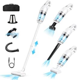 MIVRAY Steelstofzuiger Stofzuiger 4-in-1 - Lichtgewicht Oplaadbare Stofzuiger Met 350 ml Inhoud En 10000Pa - Voor Auto En Thuisgebruik - ABS - Zwart — thumbnail 1