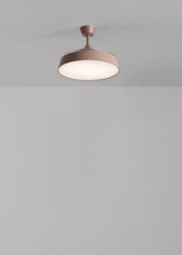 CREATE - Stille plafondventilator 40 W Ø107 cm met intrekbare bladen en LED-licht - M - Met licht - Afstandsbediening - WIND CLEAR CONTOUR — thumbnail 1