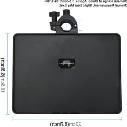 Multifunctionele Geluidskaart Stand Rack Tray met Microfoonhouder en Lade, Ideaal voor Live-uitzendingen en Podiumgebruik, 6.50x8.66in — thumbnail 4