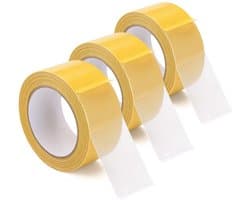 Set van 3 Stuks Dubbelzijdige Tape met Hoge Hechting, Super Plakband voor Muren, 5.5x16.5m, Restvrij en Geschikt voor Huurwoningen