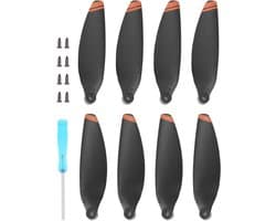 Krachtige en stille drone propellers voor Mini 2, stabiele prestaties, eenvoudig te installeren en gemaakt van milieuvriendelijk materiaal (oranje randen)