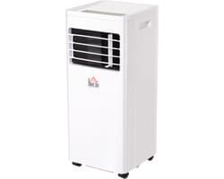 Mobiele Airconditioner 3-in-1 – Koelen, Ontvochtigen & Ventileren – 24h Timer, 2 Snelheden – 30,5 x 32,8 x 67,8 cm / 12,0 x 12,9 x 26,7 inch – Wit
