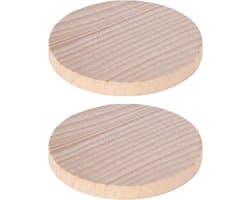 Onbewerkte Houten Schijven voor DIY Projecten - 100 Stuks Ronde Blanko Houten Disc voor Verjaardagsdecoratie, Spellen en Creatieve Ambachten (5CM)