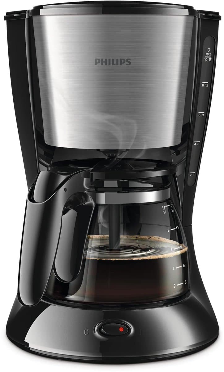 Philips Daily HD7462/20 - Koffiezetapparaat - Zwart/zilver — afbeelding 1
