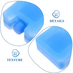 Dailygoods - Dailygoody - Airconditioning Koeler - Draagbare IJsblokjeshouder - Compact en Licht - Sky-Blue - Herbruikbare IJsdozen - Ideaal voor Zomer - 6 Stuks — thumbnail 4
