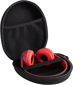 Nylon hoofdtelefoon case - universele maat - beschermhoes voor hoofdtelefoon - zwart — thumbnail 1
