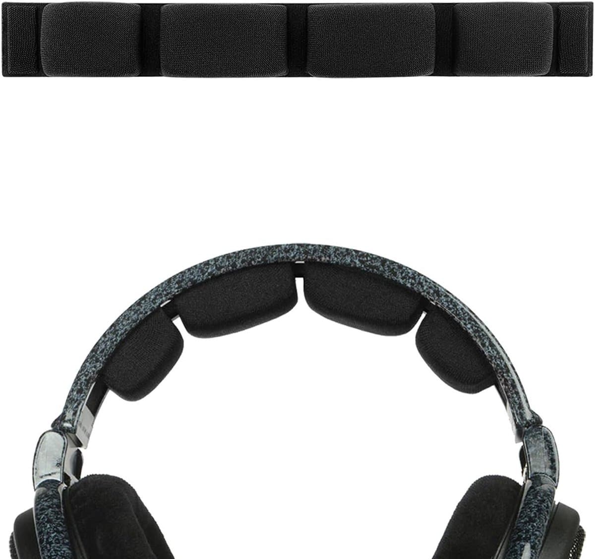 Comfortabele Hoofdband Kussen voor Sennheiser HD600, HD580, HD650 en HD660 S Hoofdtelefoons - Vervangende Kussens en Reparatie Onderdelen (Zwart) — afbeelding 1