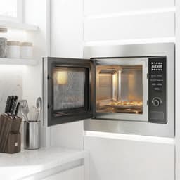 Inbouw Magnetron - Compacte Oven - Snel Eten - Met Grillfunctie - 25 Liter Capaciteit - Roestvrij Staal — thumbnail 3