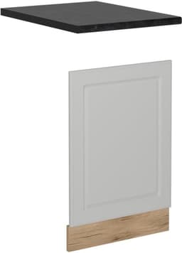 Vaatwasser Frontpaneel - Keukenpaneel - Inbouwkeuken - Landhuis Stijl - 45 cm Breed - Antraciet — thumbnail 1
