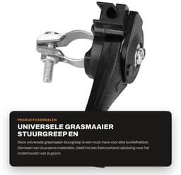 Dailygoods- Grasmaaier - Geschikt voor stuur 23-27 mm - Reserveonderdelen - Duurzaam kunststof/metaal - Eenvoudig te installeren - Universele pasvorm — thumbnail 5