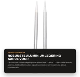 ZEYNOMAX- Antenne Aarde Lichtgewicht - Antenne Korte Golf - Antenne Signaalversterker - Antenne Voor Amateurradio - Antenne Buiten - 240 mm Lengte — thumbnail 5