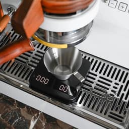 1 Stuk -espressokopjes - roestvrijstalen - maatbeker met enkele tuit en schaalverdeling - handvat - espresso-accessoires voor het zetten van koffie (100ml, zilverkleurig) — thumbnail 3