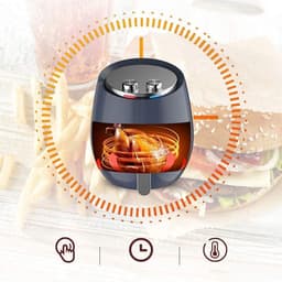 Heteluchtfriteuse - Olievrije Frituurpan - Gezond Koken - Instelbare Temperatuur - 36 Liter - Multicolor — thumbnail 4