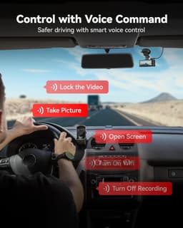 REDTIGER 4K Dash Cam Front and Rear, Touch Screen 3.18 Inch, Free 64GB Card, Car Dash Camera Built-in WiFi GPS, UHD 2160P Night Vision, WDR, Parking Monitor (F7N Touch) — thumbnail 5